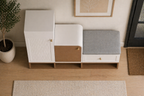Sculta Entryway Shoe Cabinet with Seating