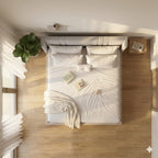Sculta Aura Upholstered Bed with Panel Headboard