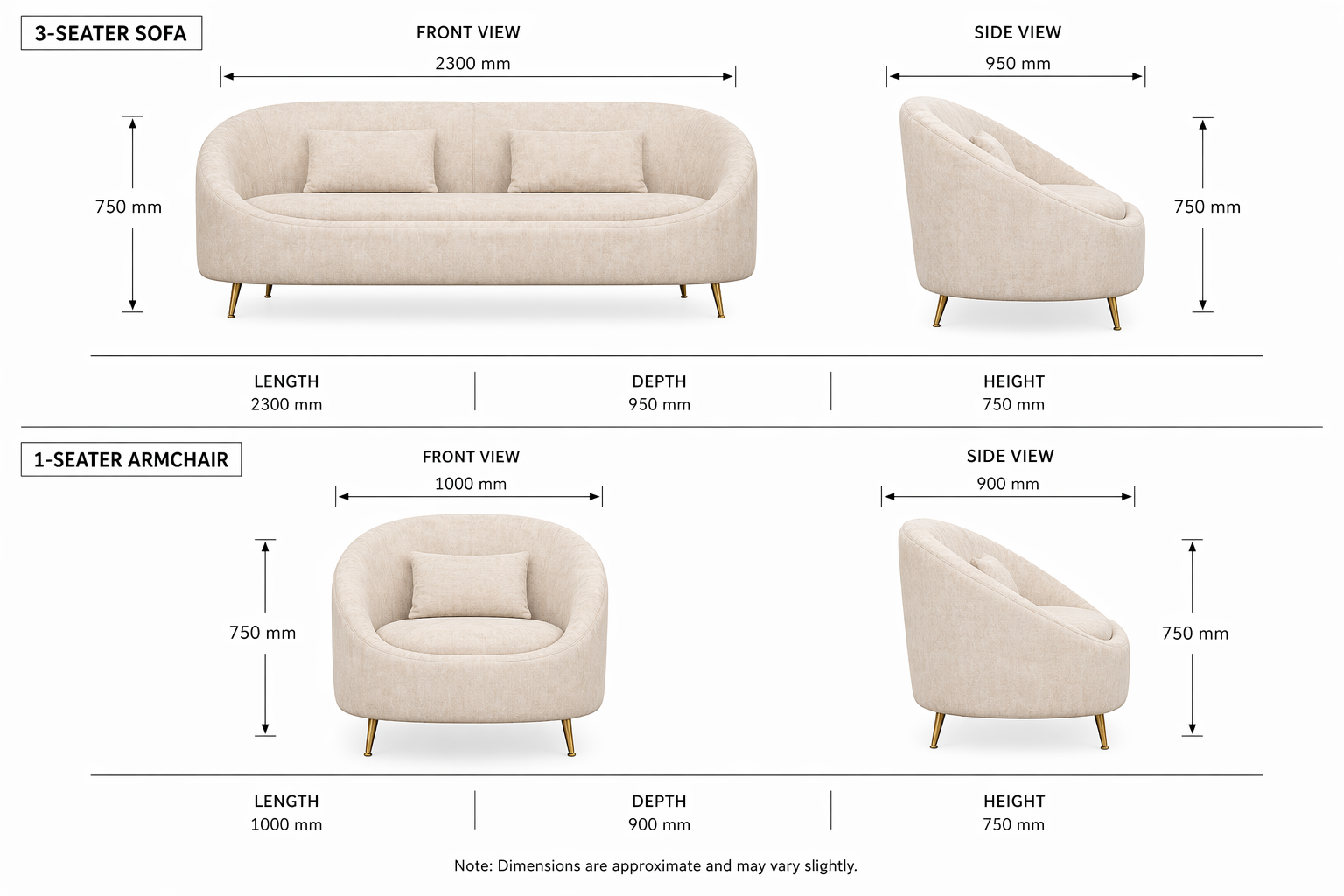 Altis Curved Sofa Set