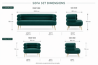 Azure Curve Sofa