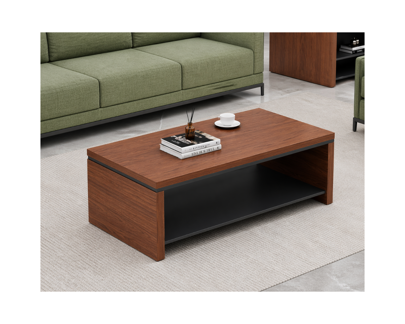 AURIX Series – Coffee Table with Open Storage