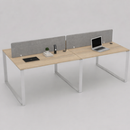 Vyra Series – 4-Seater Workstation Cluster