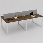 Vyra Series – 4-Seater Workstation Cluster