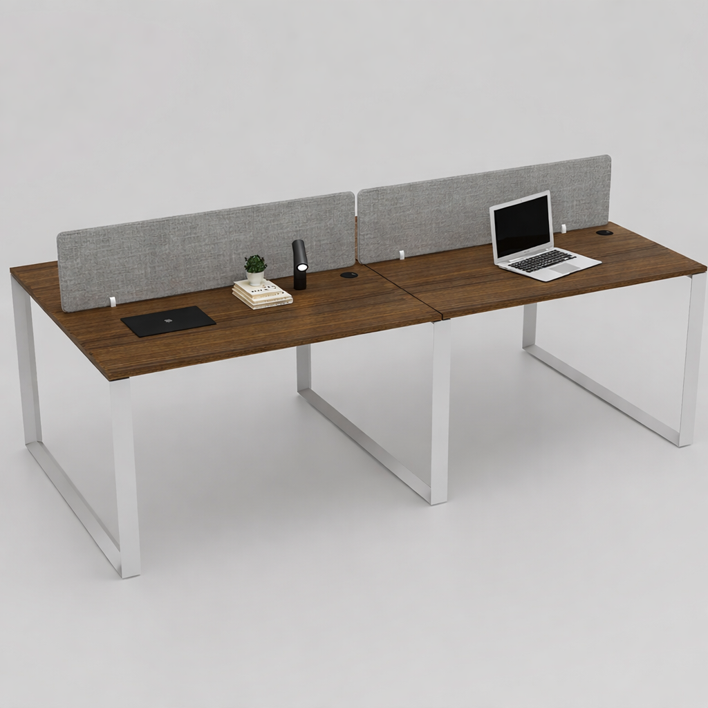 Vyra Series – 4-Seater Workstation Cluster