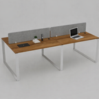Vyra Series – 4-Seater Workstation Cluster
