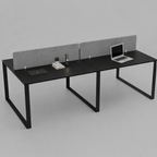 Vyra Series – 4-Seater Workstation Cluster