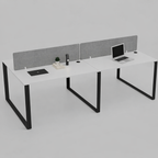 Vyra Series – 4-Seater Workstation Cluster