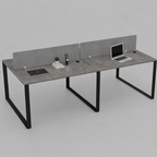 Vyra Series – 4-Seater Workstation Cluster