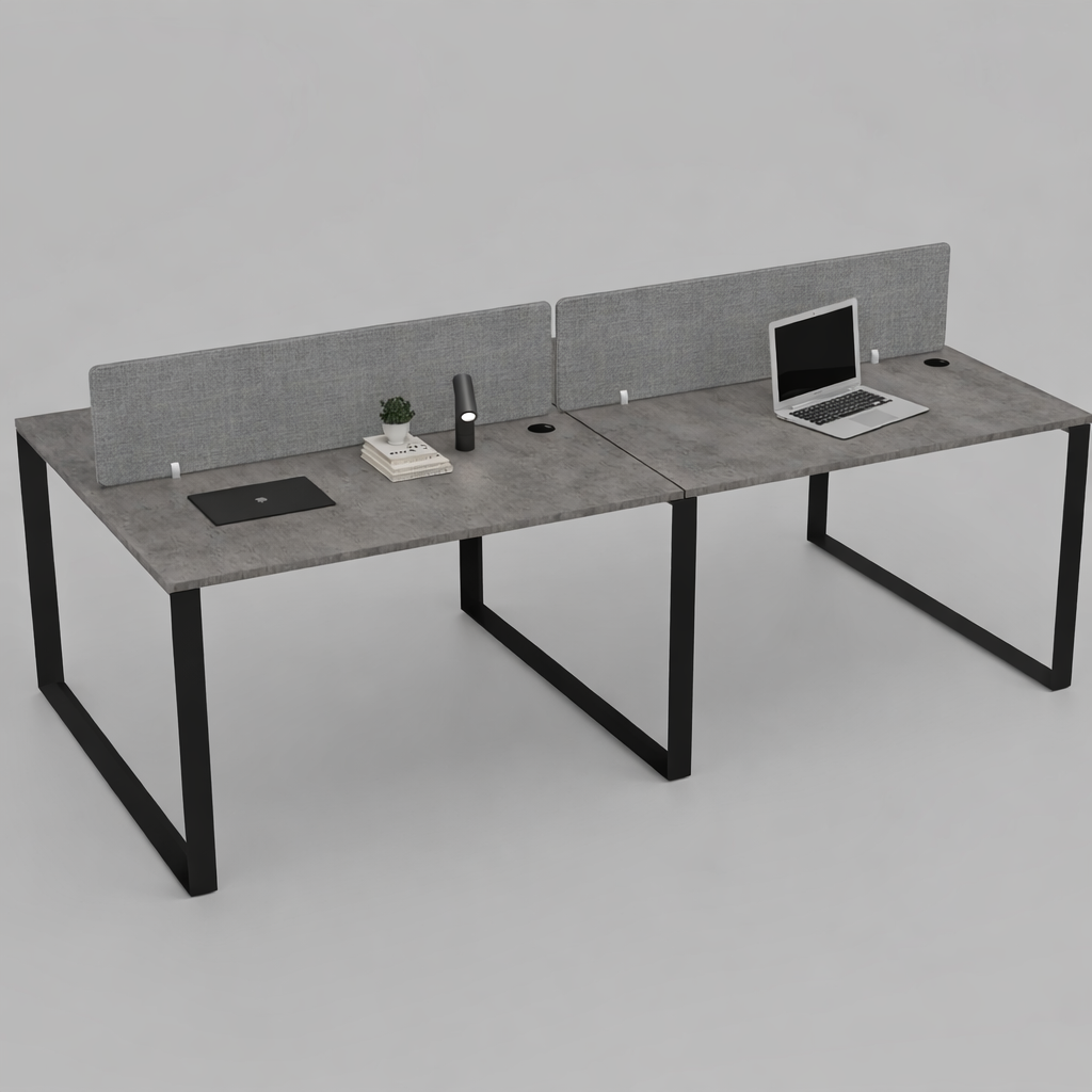 Vyra Series – 4-Seater Workstation Cluster