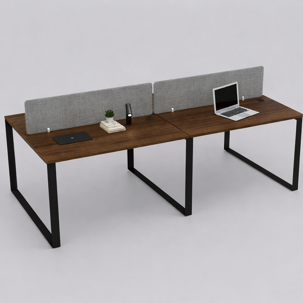 Vyra Series – 4-Seater Workstation Cluster