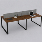 Vyra Series – 4-Seater Workstation Cluster