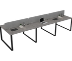 Vyra Series – 6-Seater Workstation Cluster