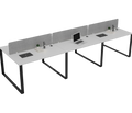 Vyra Series – 6-Seater Workstation Cluster