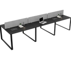 Vyra Series – 6-Seater Workstation Cluster