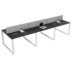 Vyra Series – 6-Seater Workstation Cluster