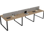 Vyra Series – 6-Seater Workstation Cluster