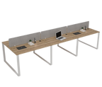 Vyra Series – 6-Seater Workstation Cluster