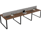 Vyra Series – 6-Seater Workstation Cluster