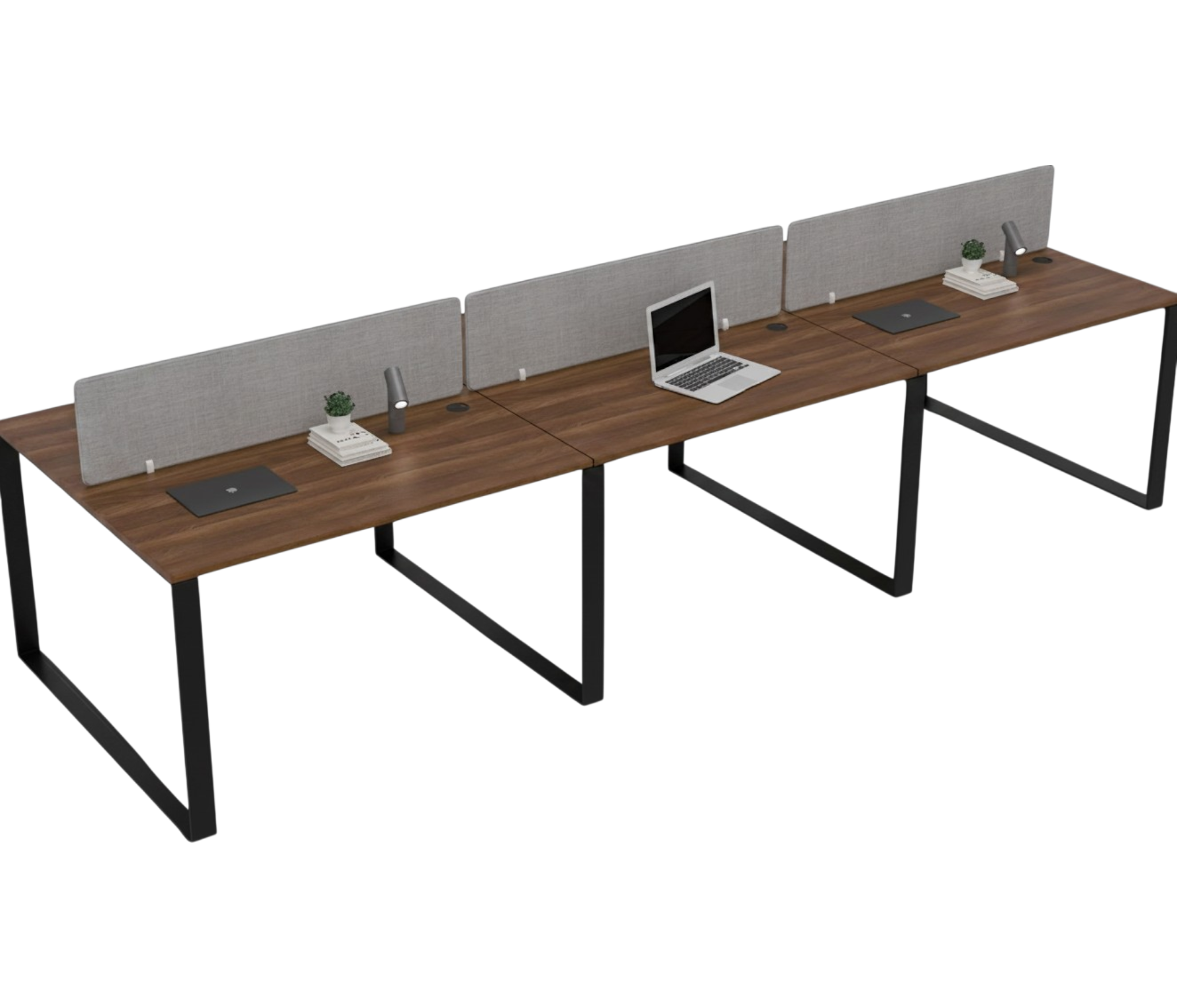 Vyra Series – 6-Seater Workstation Cluster
