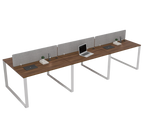 Vyra Series – 6-Seater Workstation Cluster