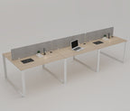 Vyra Series – 6-Seater Workstation Cluster