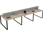 Vyra Series – 6-Seater Workstation Cluster