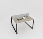 Vyra Series – 2-Person Face-to-Face Workstation Cluster