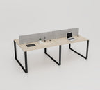 Vyra Series – 4-Seater Workstation Cluster