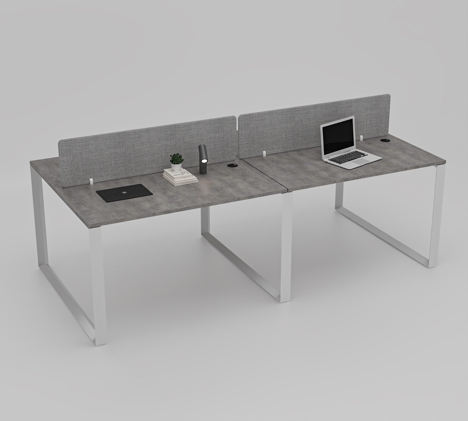 Vyra Series – 4-Seater Workstation Cluster