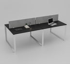 Vyra Series – 4-Seater Workstation Cluster