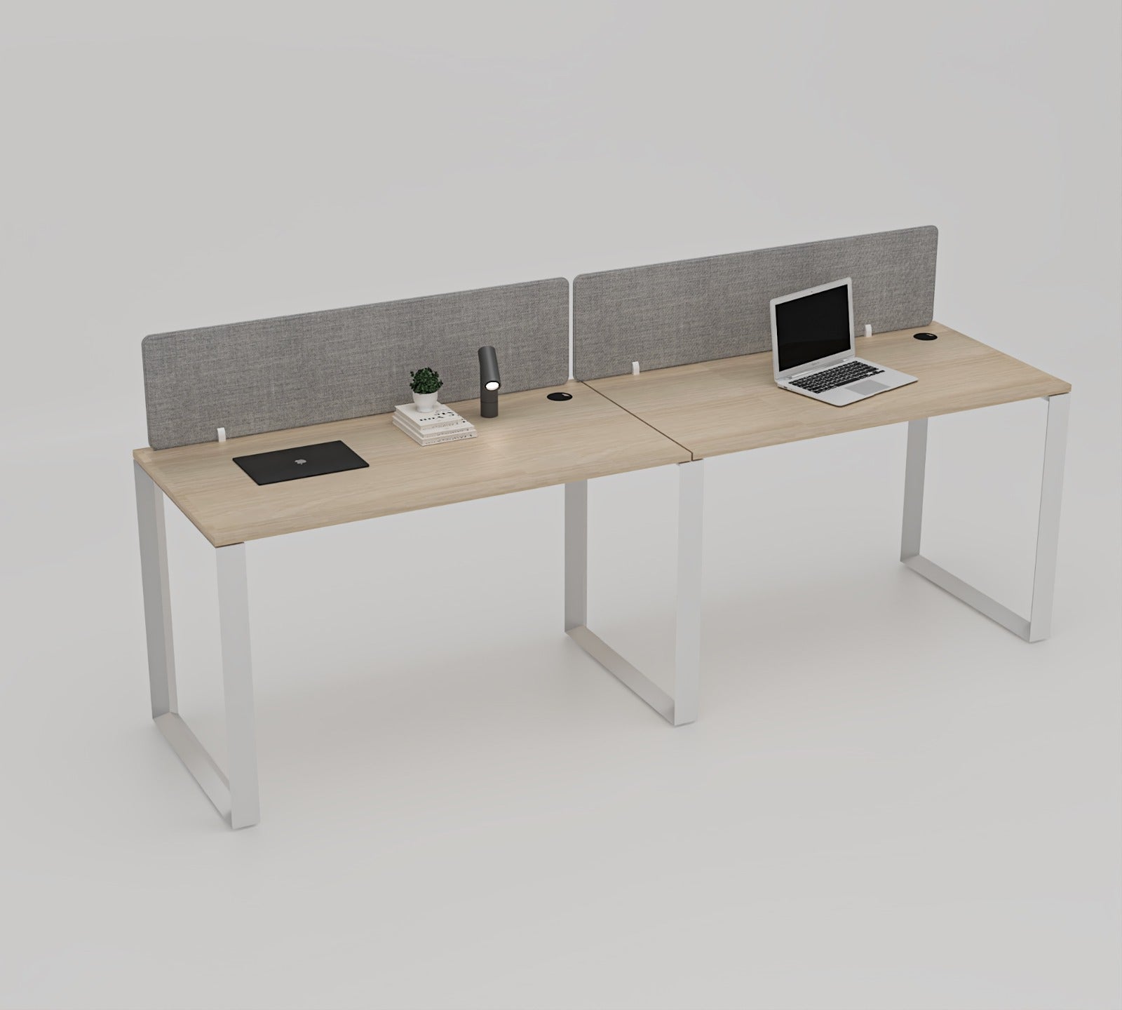 Vyra Series – 2-Seater Side-by-Side Workstation Cluster