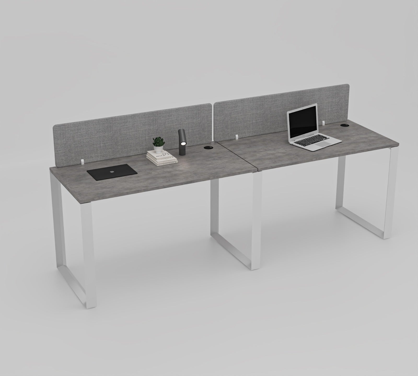Vyra Series – 2-Seater Side-by-Side Workstation Cluster