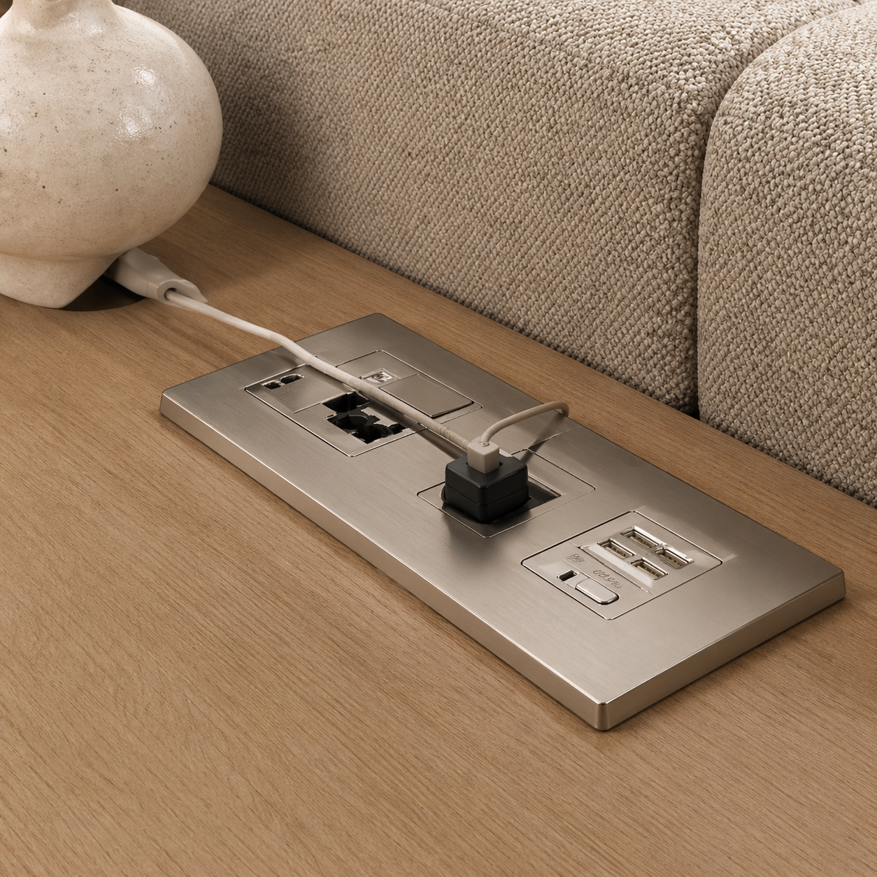 Sculta Aura Bed with Integrated Desk
