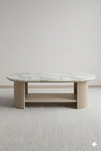 Aura Fluted Marble Centre Table