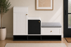 Sculta Entryway Shoe Cabinet with Seating