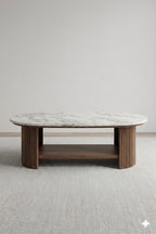 Aura Fluted Marble Centre Table