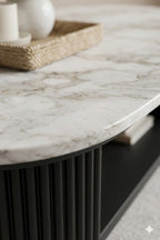 Aura Fluted Marble Centre Table