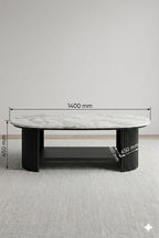 Aura Fluted Marble Centre Table