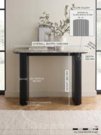 Sculta Aura Fluted Marble Console Table