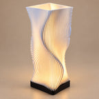 FluxWave 3D printed lamp: close-up of the 3D printed texture