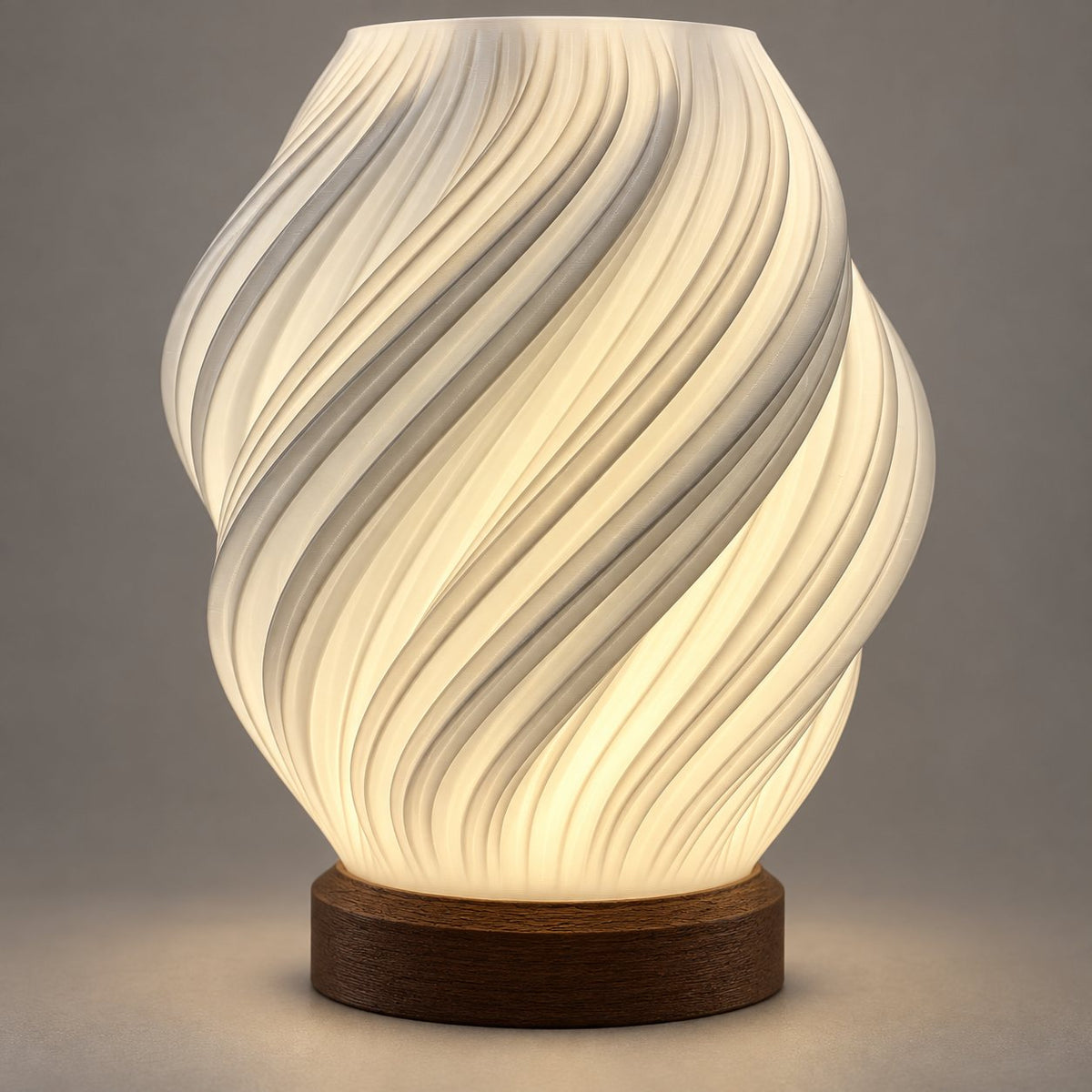 Fractal Bloom 3D printed lamp: close-up of the 3D printed texture