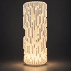 NeuraGlow 3D printed lamp: close-up of the 3D printed texture