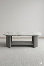 Aura Fluted Marble Centre Table