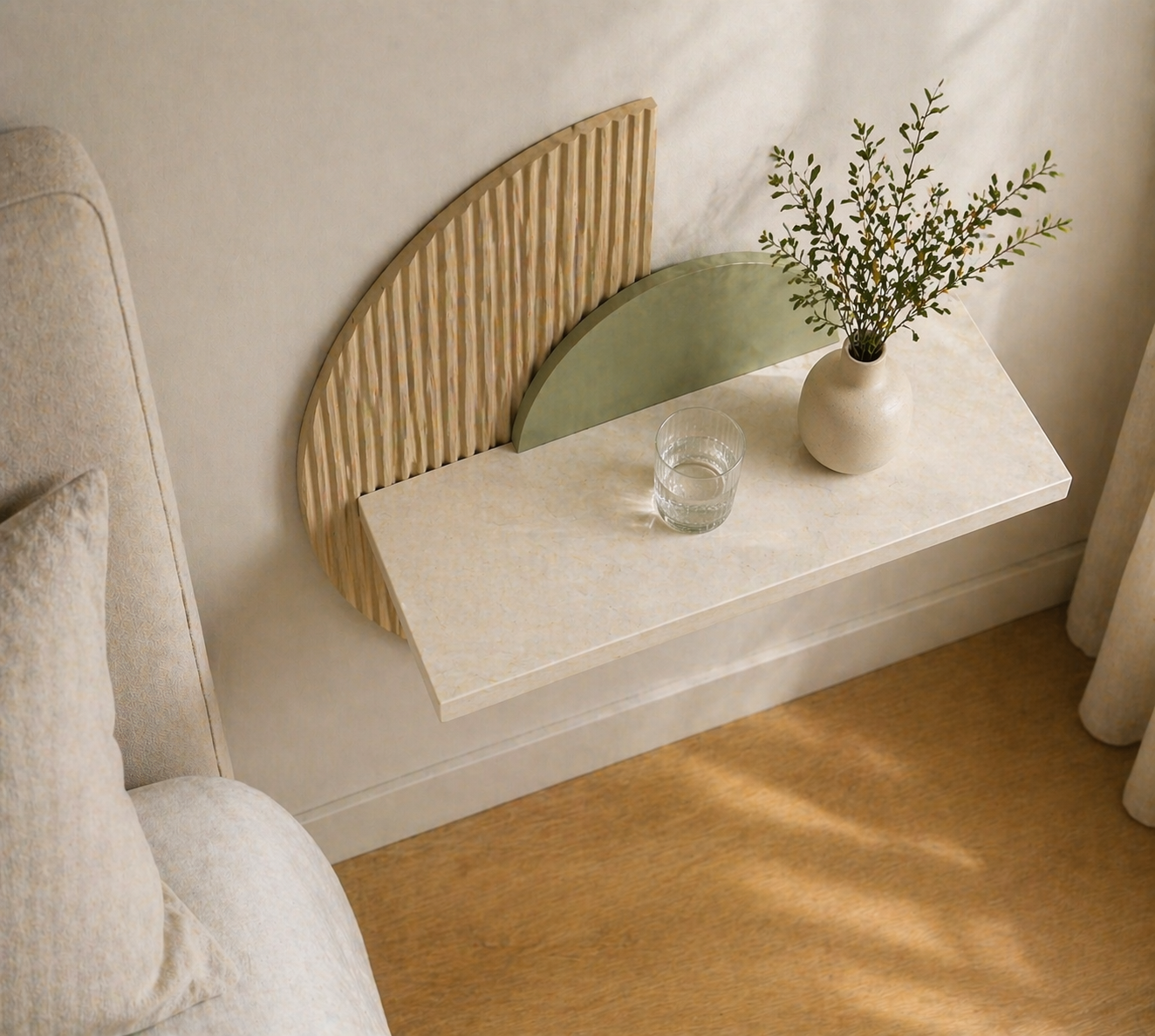 Sculta Lura Wall mounted side table