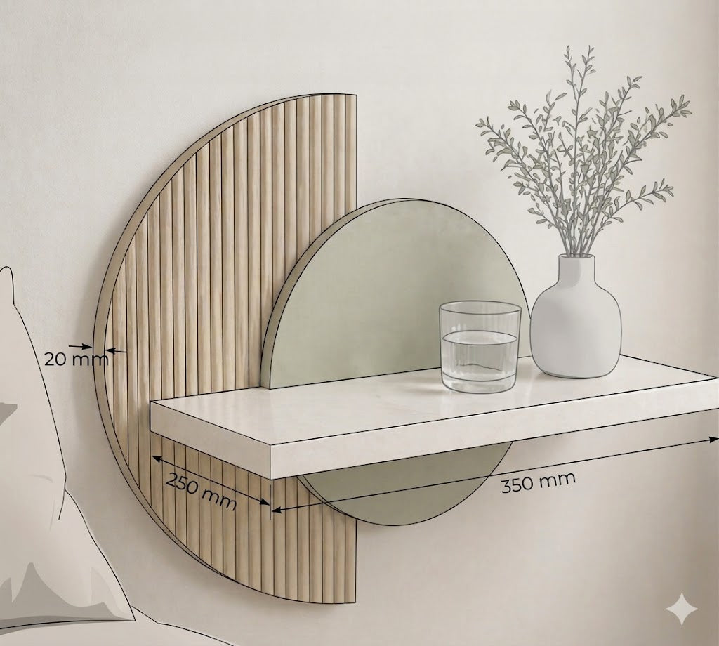 Sculta Lura Wall mounted side table