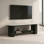 Sculta Aura Fluted Marble TV Console