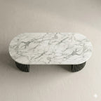Sculta Aura Fluted Marble TV Console