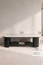 Sculta Aura Fluted Marble TV Console
